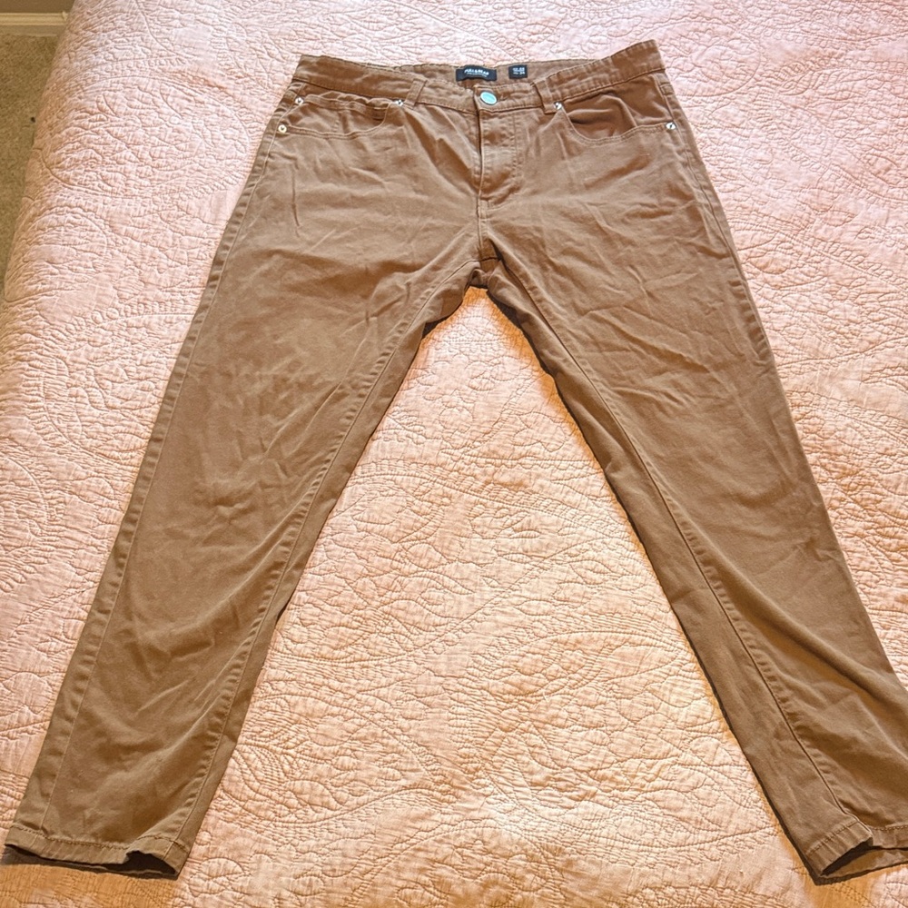 Pull&Bear Men's Brown Chinos